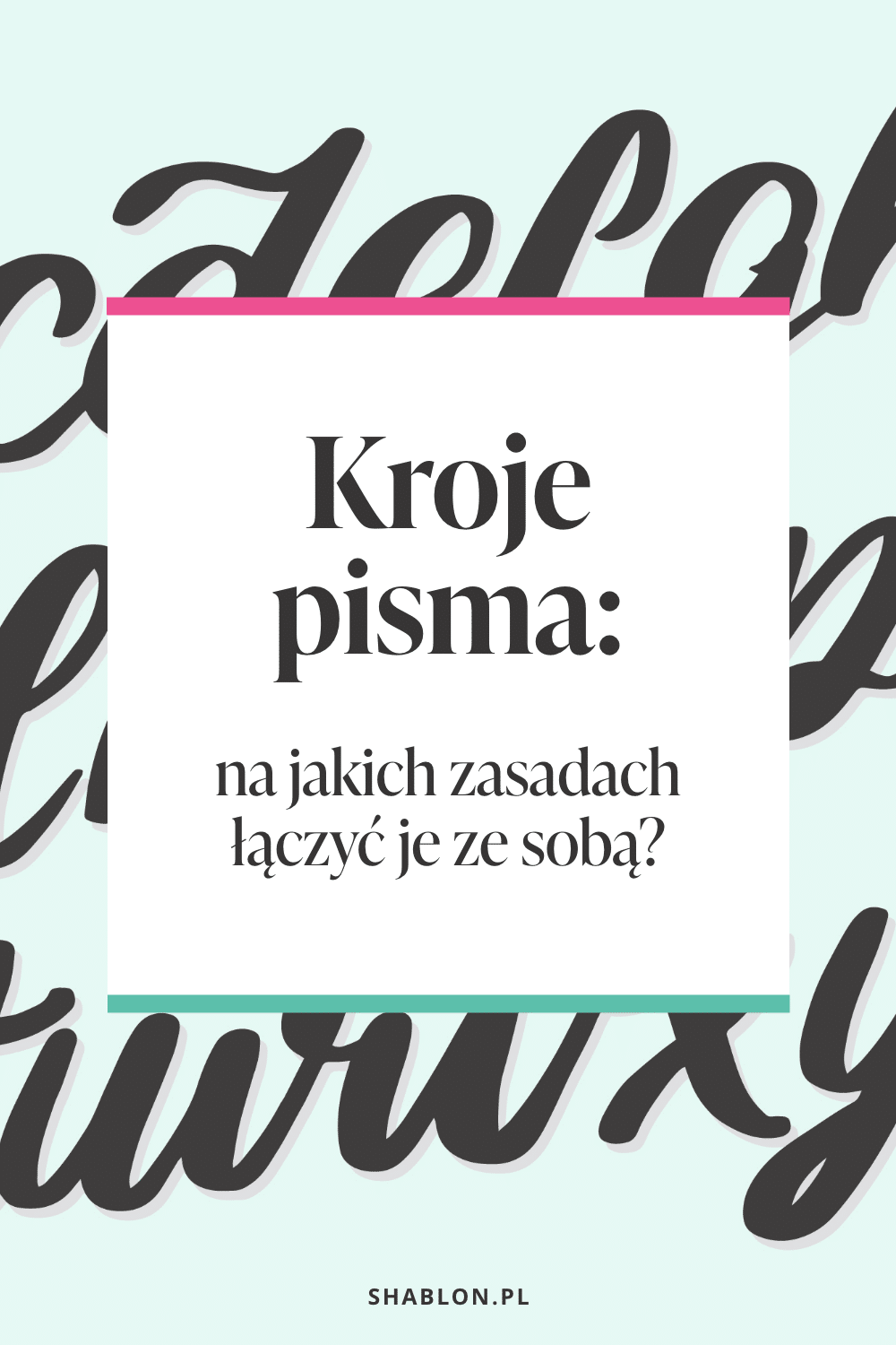 kroje pisma
