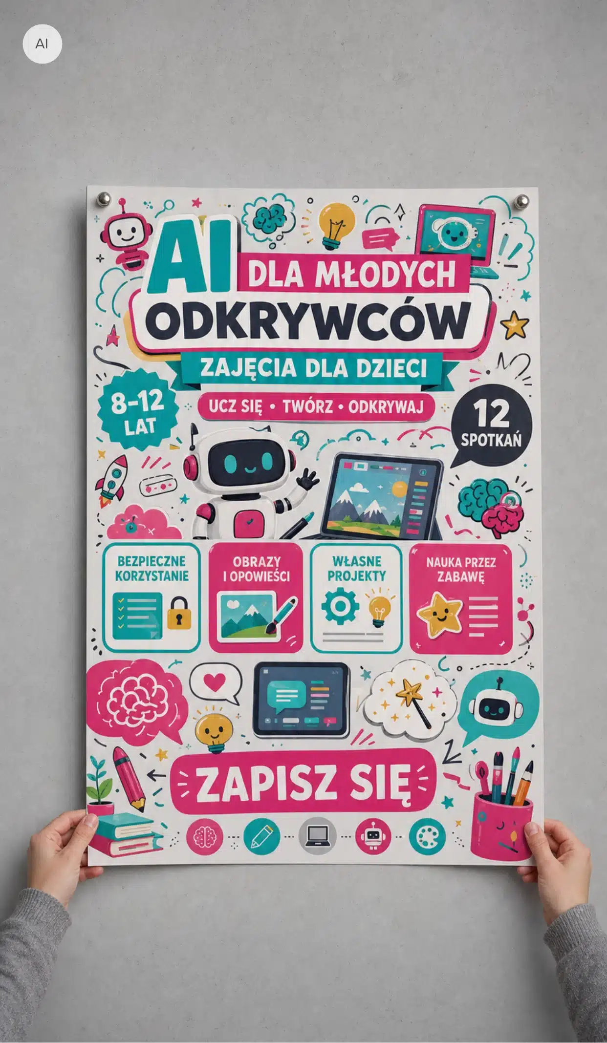 Grafika i logo z AI - plakaty generatywne Grafika i logo z AI - plakaty generatywne