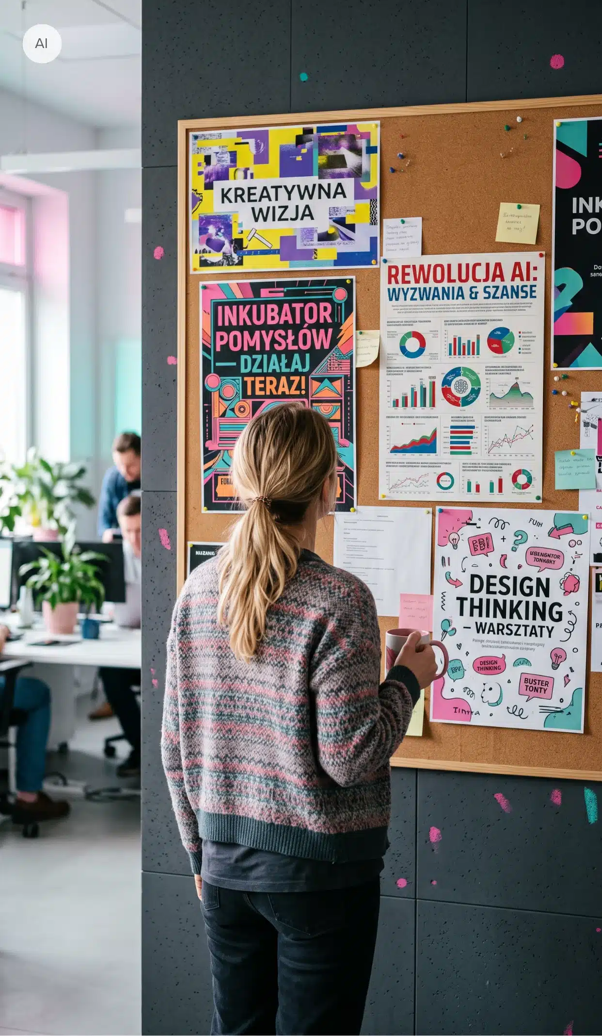 Grafika i logo z AI - stylistyka sztucznej inteligencji Grafika i logo z AI - stylistyka sztucznej inteligencji